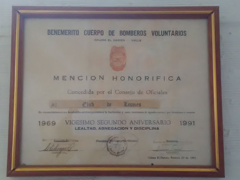 Recuerdo club de leones